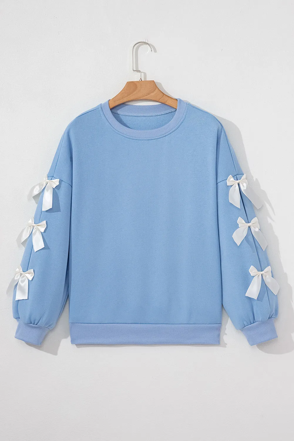 Sofia Dropped Sleeve Crewneck Sweatshirt sold by Threaded Pear
