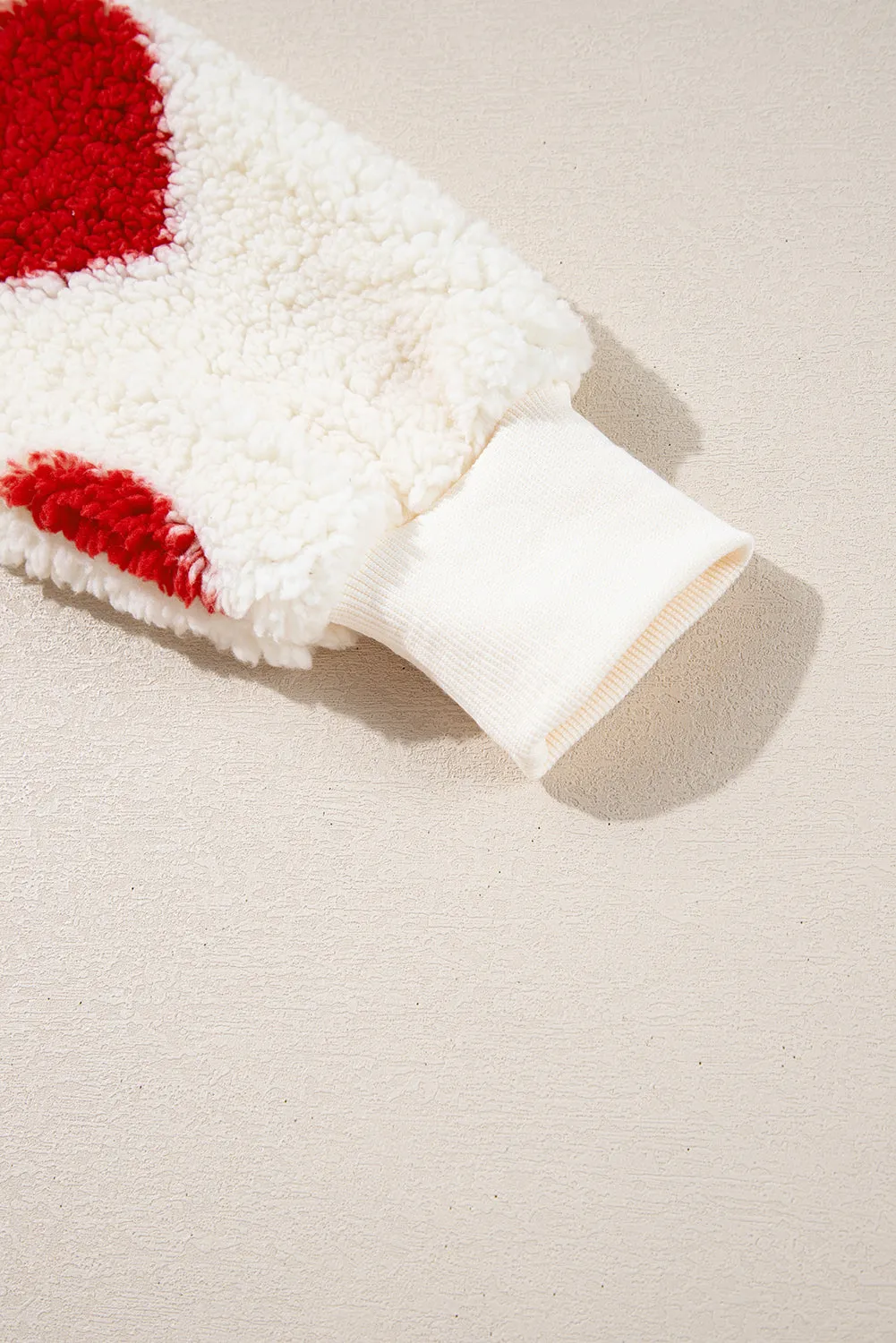 Emily Shoulder Crewneck Plush Sweatshirt sold by Threaded Pear product image thumbnail 4