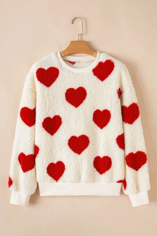 Emily Shoulder Crewneck Plush Sweatshirt sold by Threaded Pear