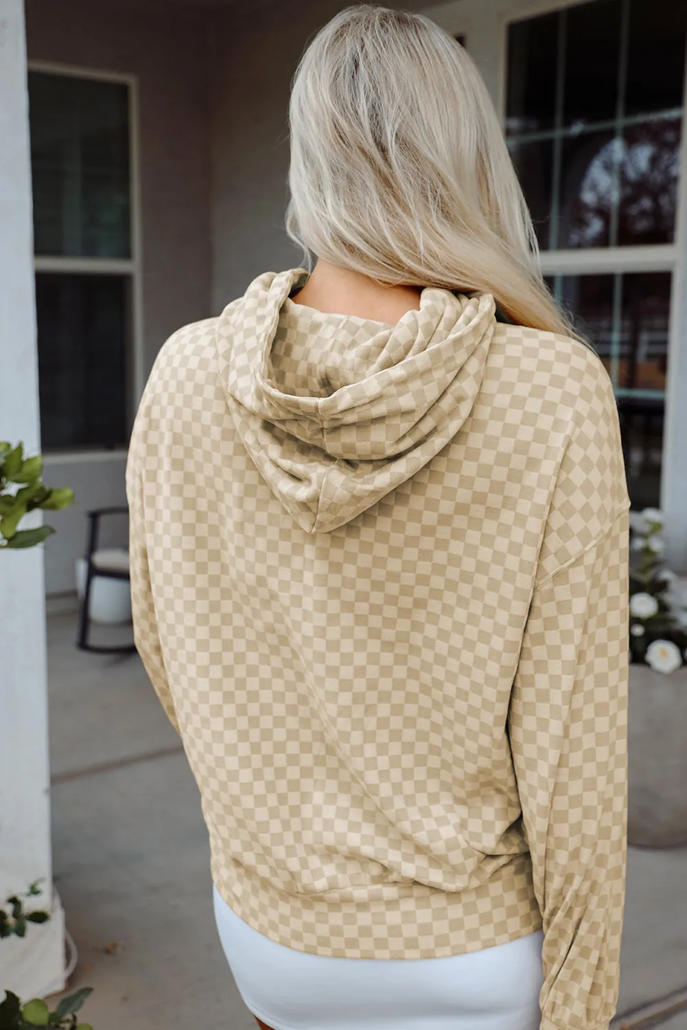 Harper Print Kangaroo Drawstring Hoodie sold by Threaded Pear product image thumbnail 2