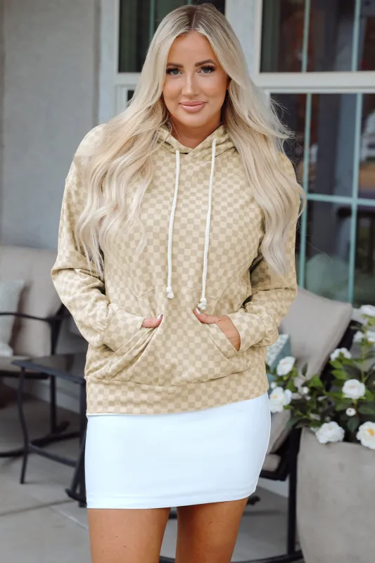 Harper Print Kangaroo Drawstring Hoodie sold by Threaded Pear