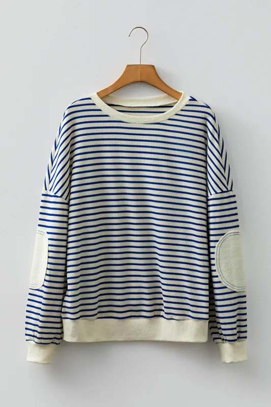 Emily Patched Drop Shoulder Sweatshirt sold by Threaded Pear