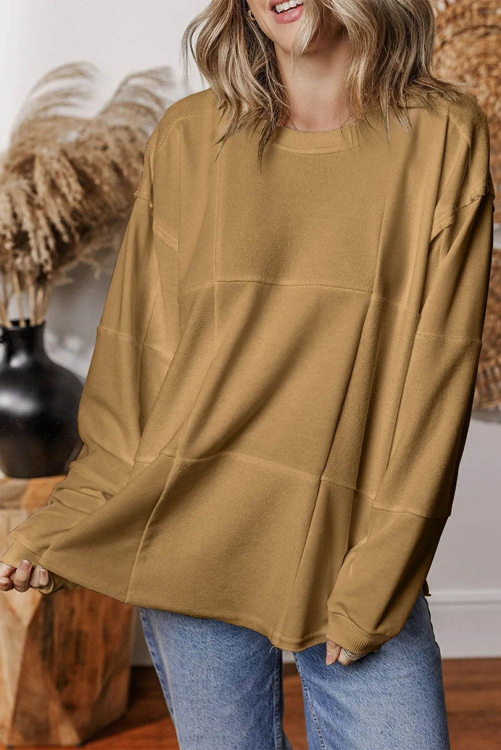Ava Drop Shoulder Baggy Sweatshirt sold by Threaded Pear product image thumbnail 3