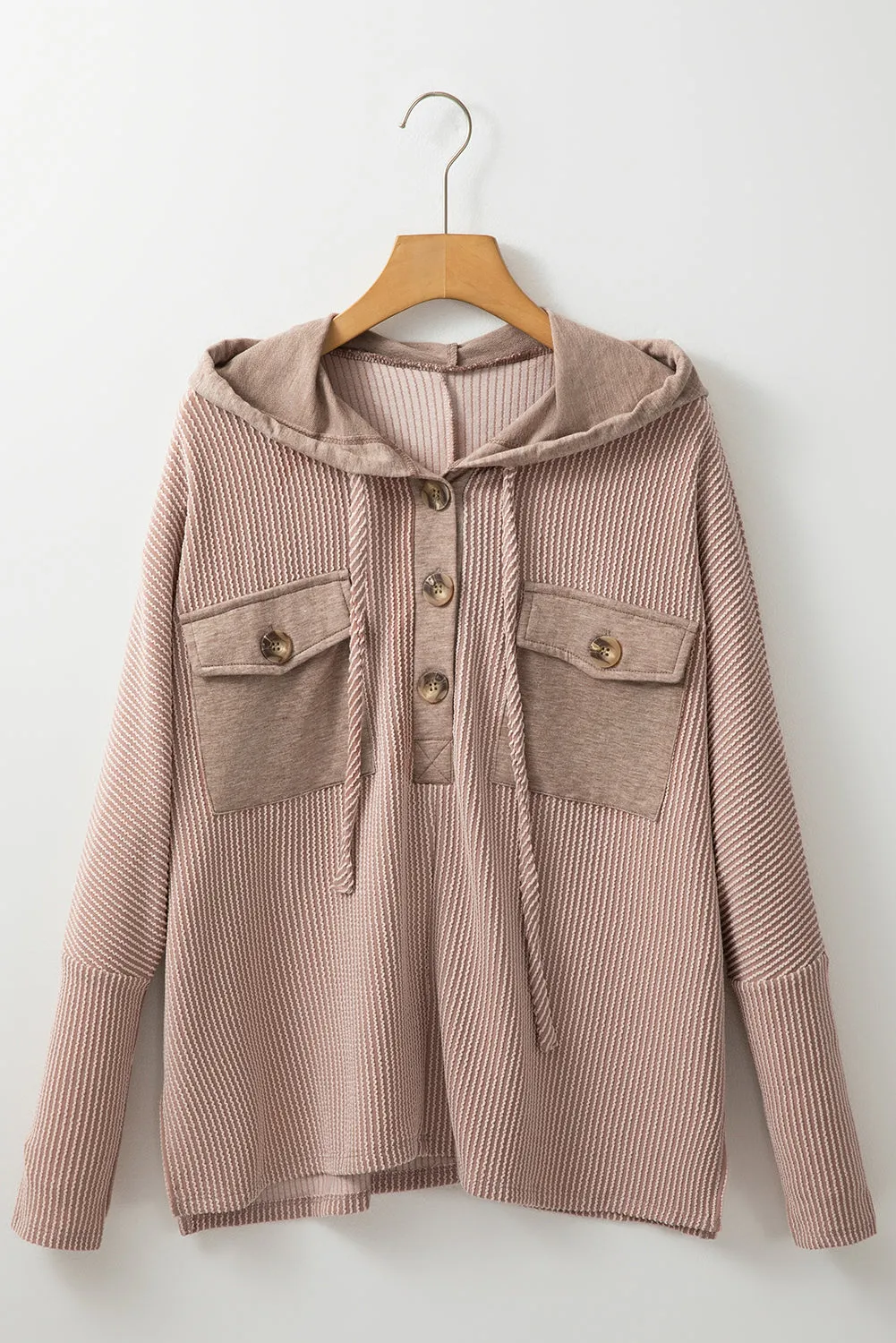 Olivia Patchwork Corded Drawstring Hoodie sold by Threaded Pear product image thumbnail 4
