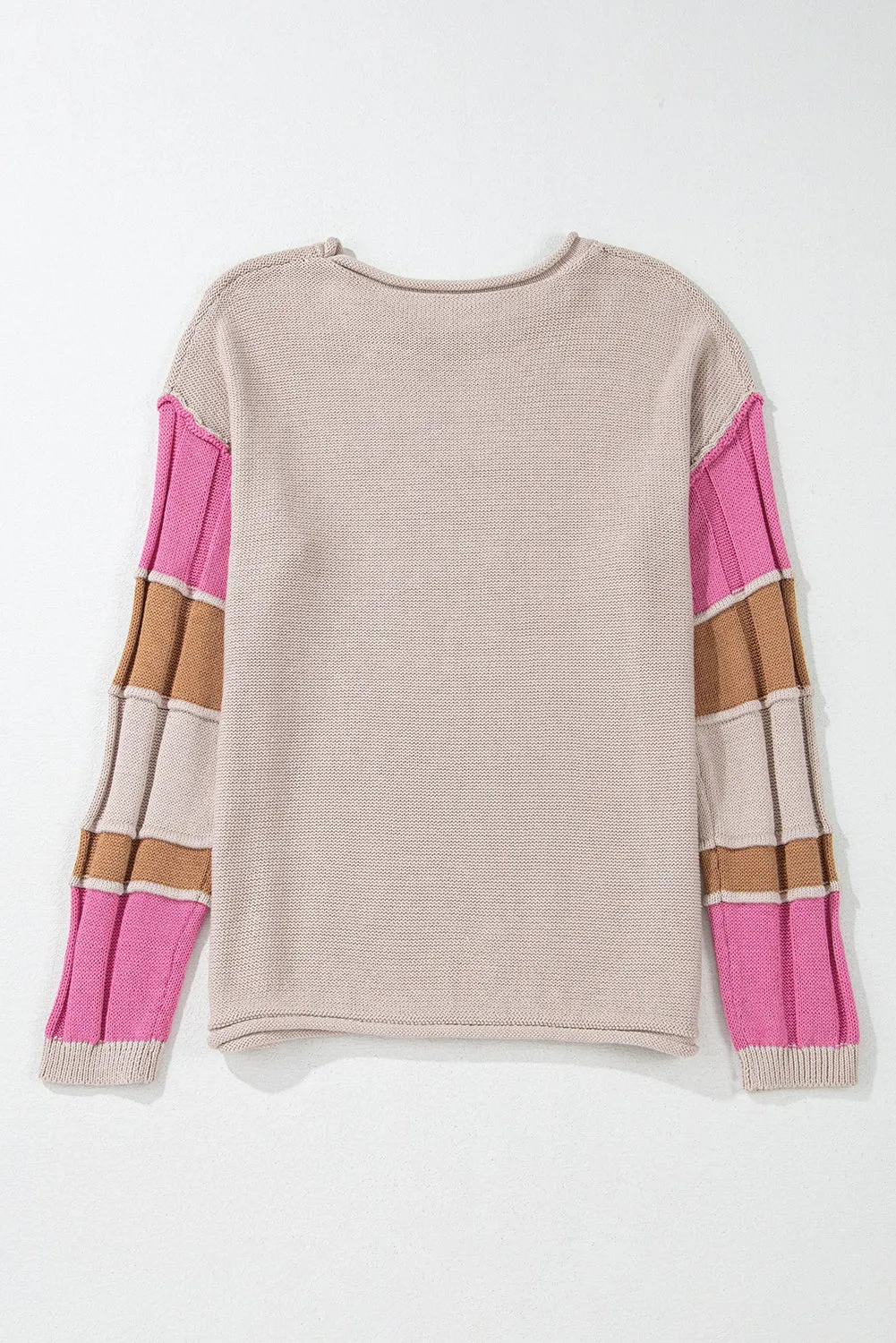 Ava Colorblock Exposed Seam Sweater sold by Threaded Pear product image thumbnail 2