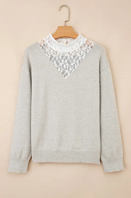 Sophia Patchwork Drop Shoulder Sweater sold by Threaded Pear