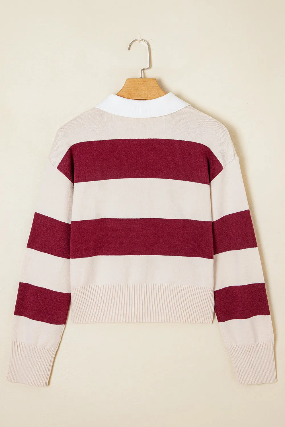 Olivia Knitted Polo Collar Sweater sold by Threaded Pear product image thumbnail 2