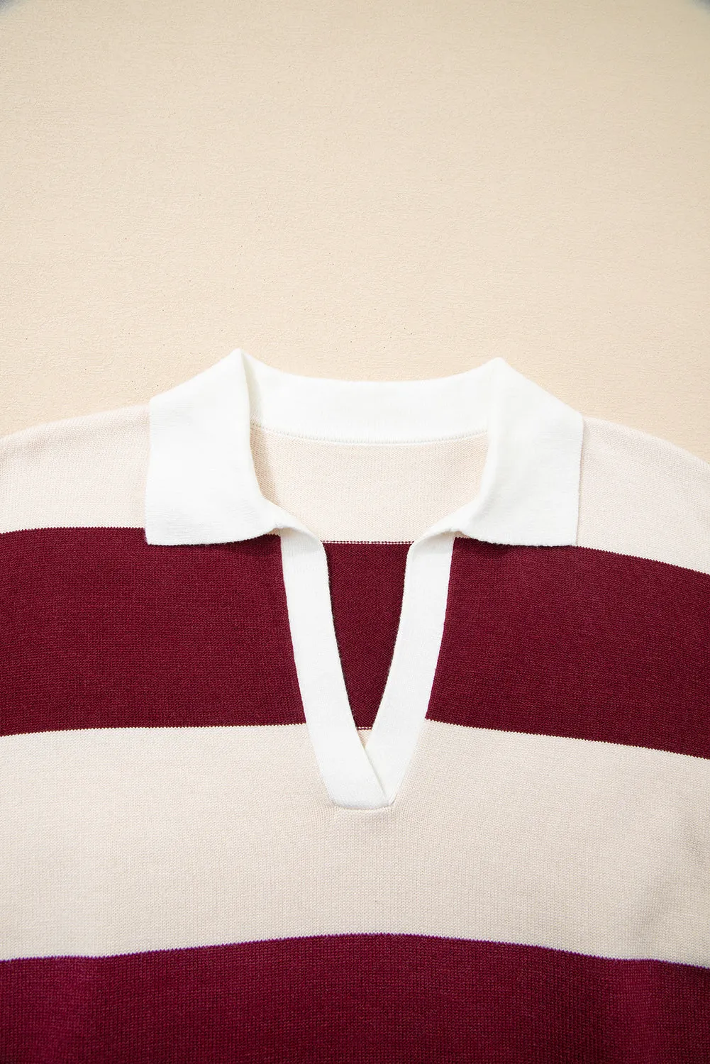 Olivia Knitted Polo Collar Sweater sold by Threaded Pear product image thumbnail 3