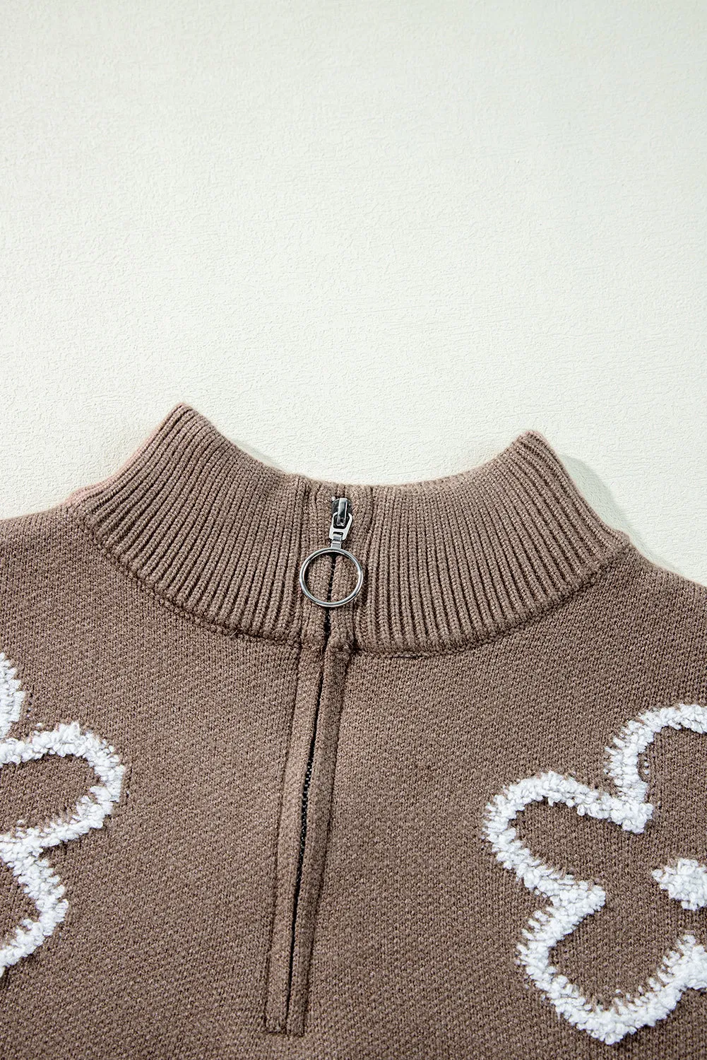 Eleanor Half Zipper Stand Sweater sold by Threaded Pear product image thumbnail 3