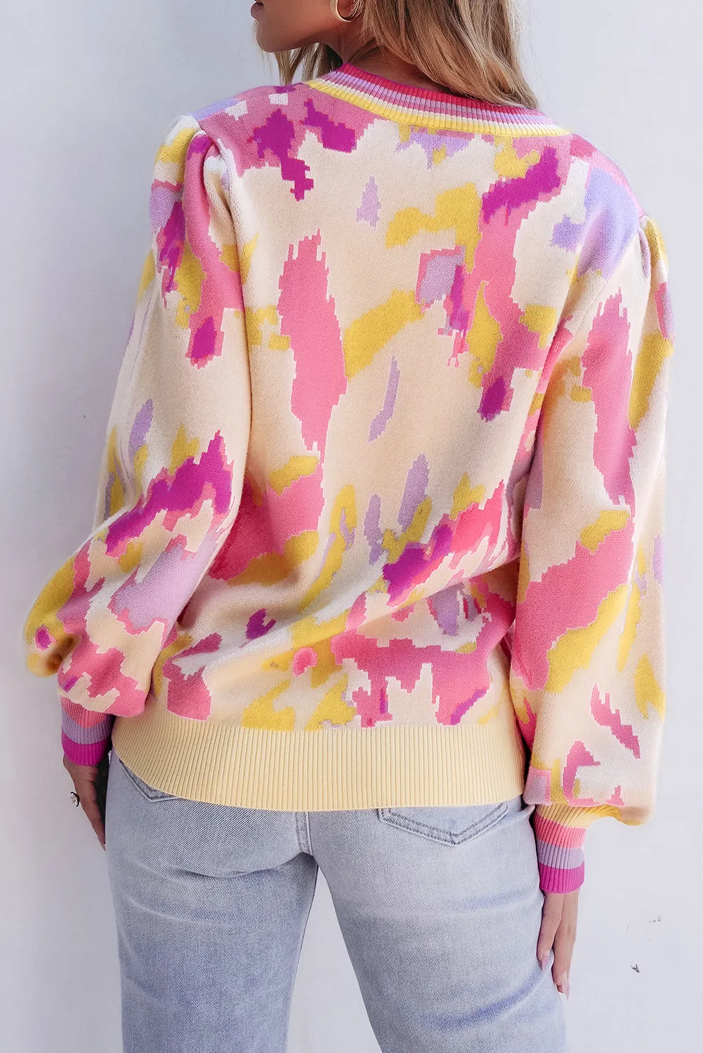 Aria Colorblock Balloon Sleeve Sweater sold by Threaded Pear product image thumbnail 2