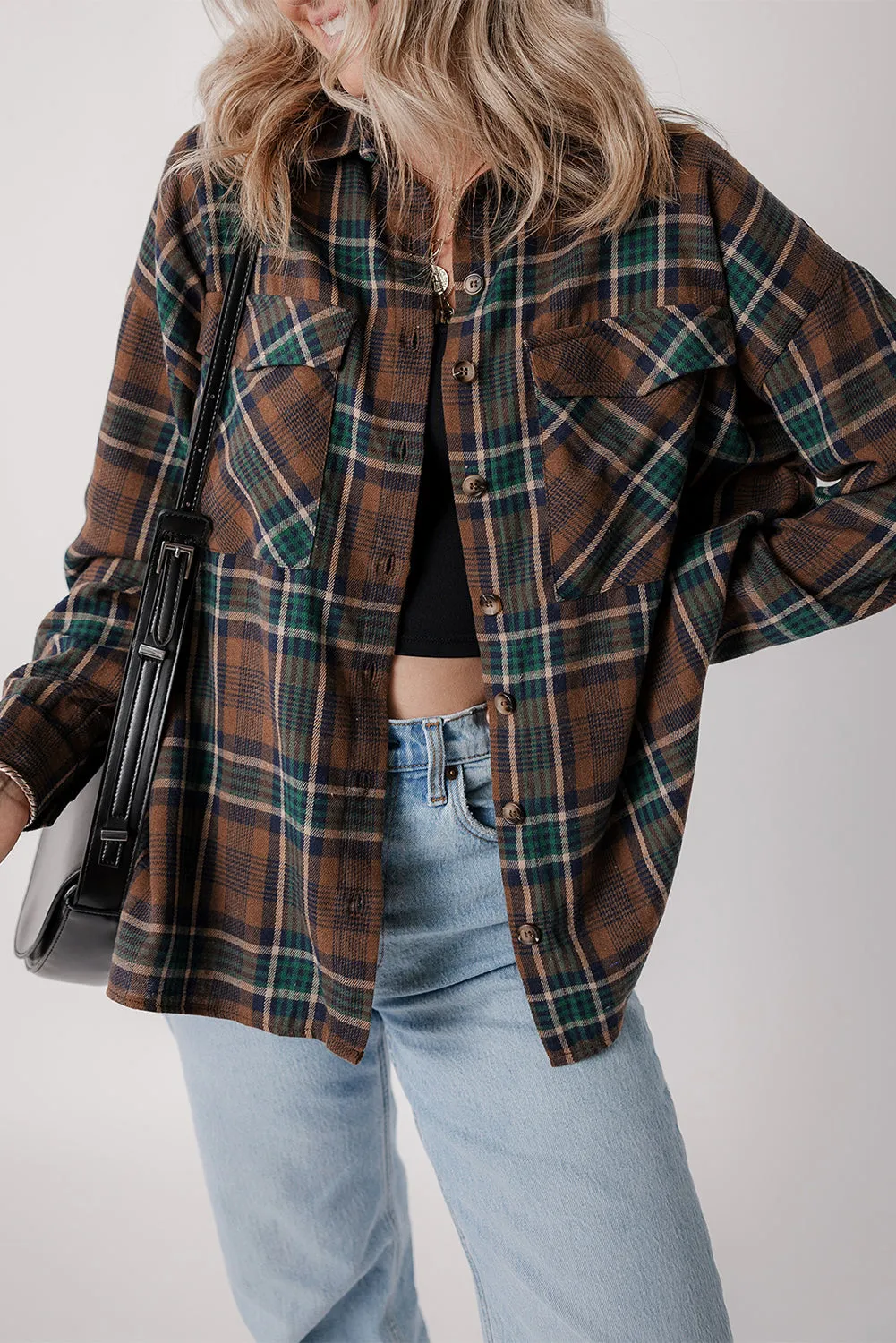 Elizabeth Plaid Print Chest Shirt sold by Threaded Pear product image thumbnail 4
