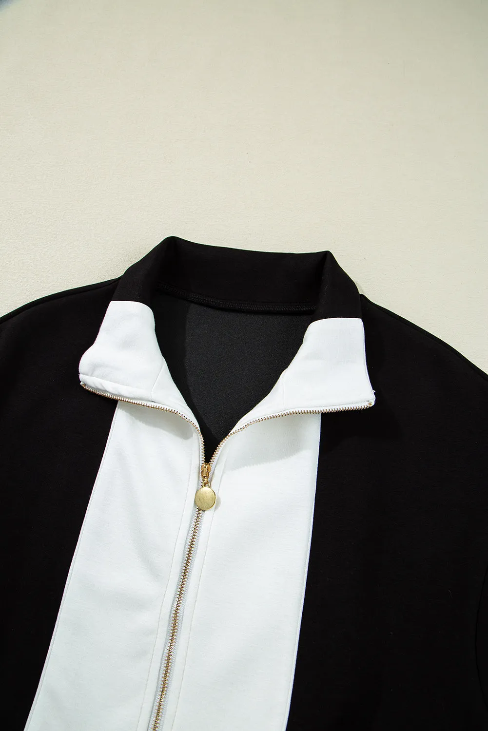 Olivia Patchwork Zip Front Romper sold by Threaded Pear product image thumbnail 3