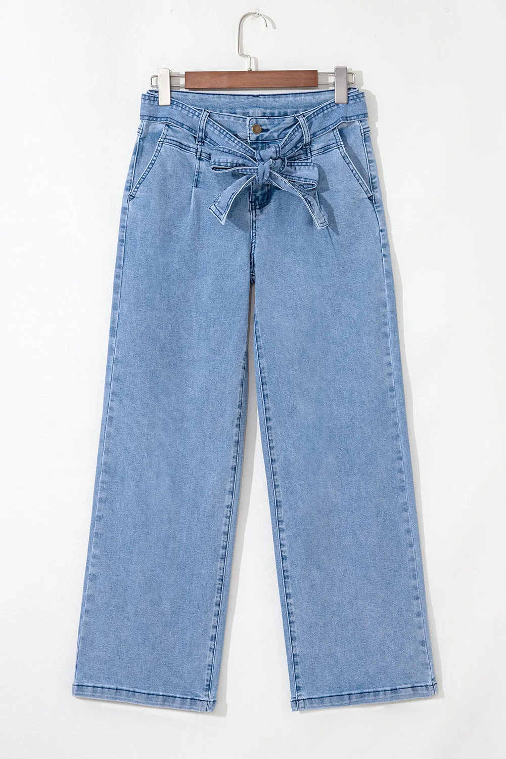 Ava Sash Wide Leg Jeans sold by Threaded Pear