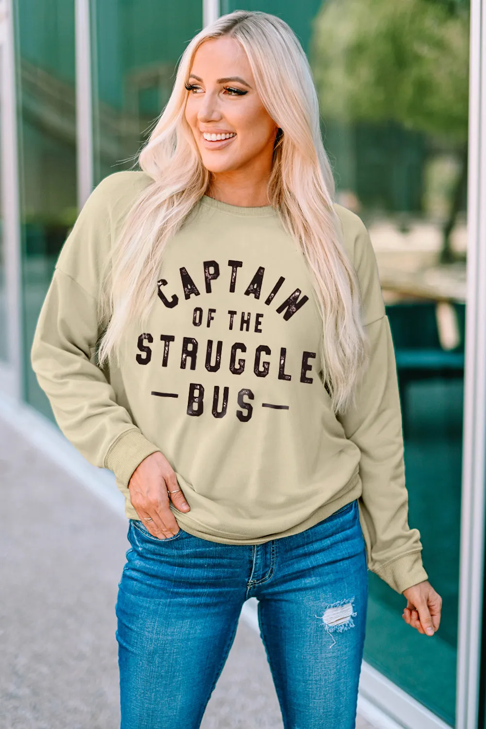 Emily Struggle Bus Graphic Sweatshirt sold by Threaded Pear product image thumbnail 2