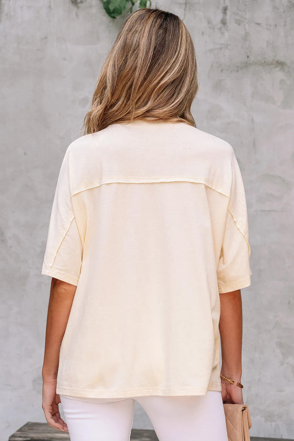 Hannah Flower Patched Loose Top sold by Threaded Pear product image thumbnail 2