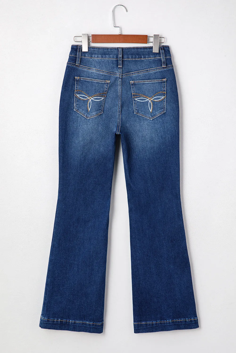 Samantha Western Stitch Patched Pocket Bootcut Jeans sold by Threaded Pear product image thumbnail 2
