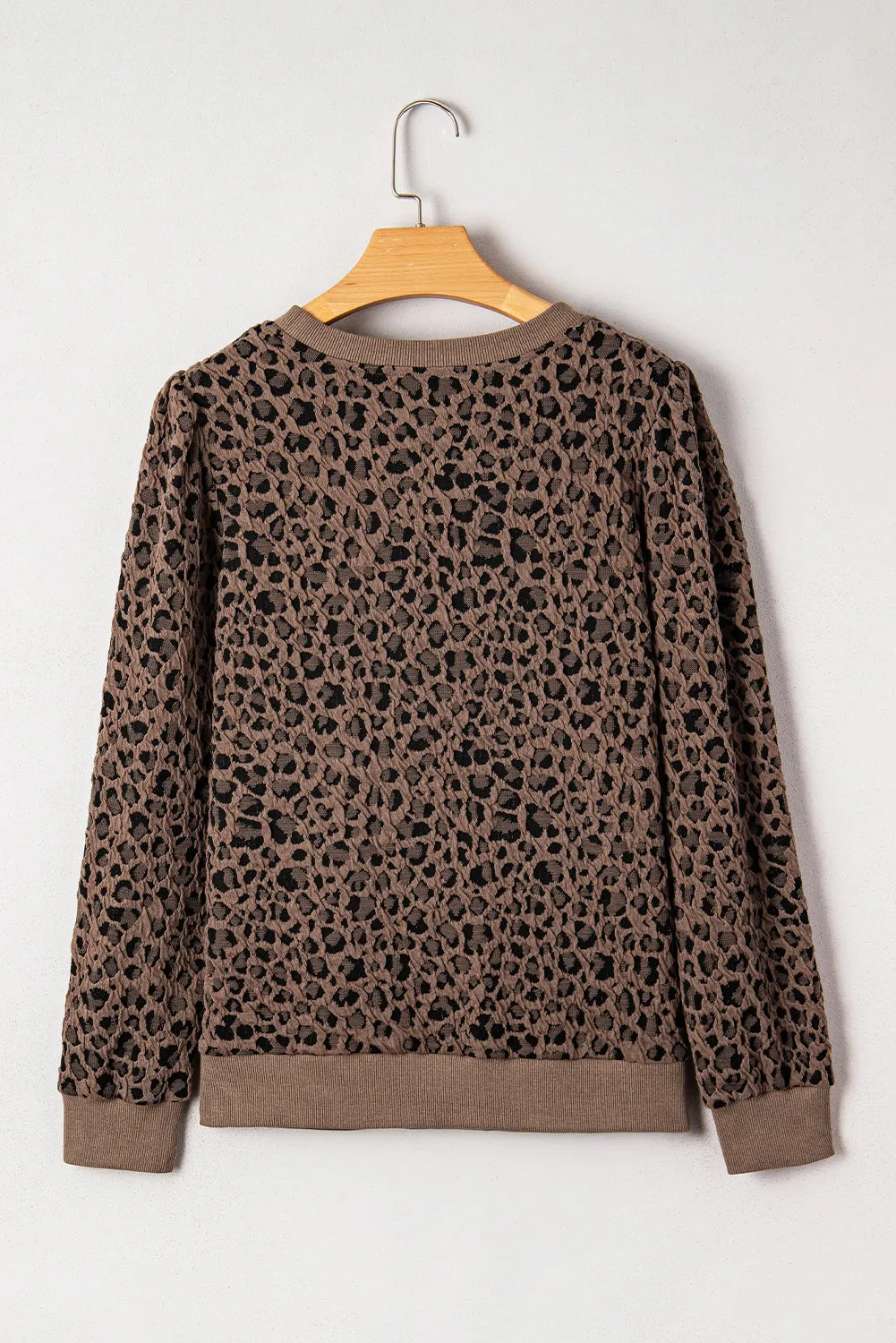 Annie Ribbed Trim Leopard Top sold by Threaded Pear product image thumbnail 2