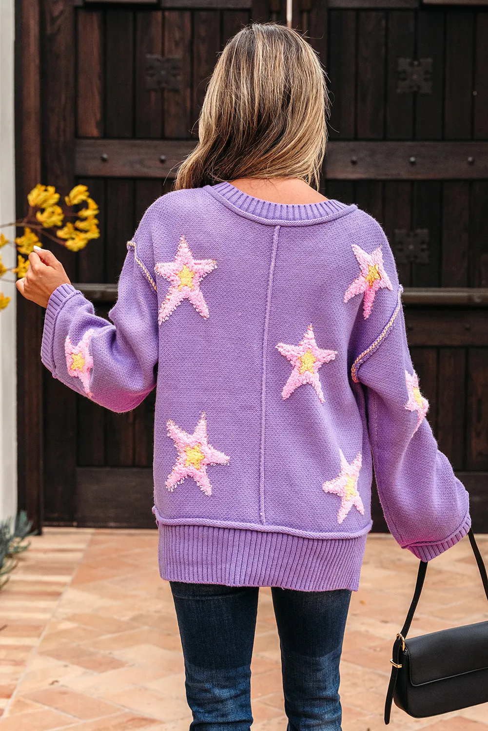 Aubrey Brushed Star Oversize Sweater sold by Threaded Pear product image thumbnail 2