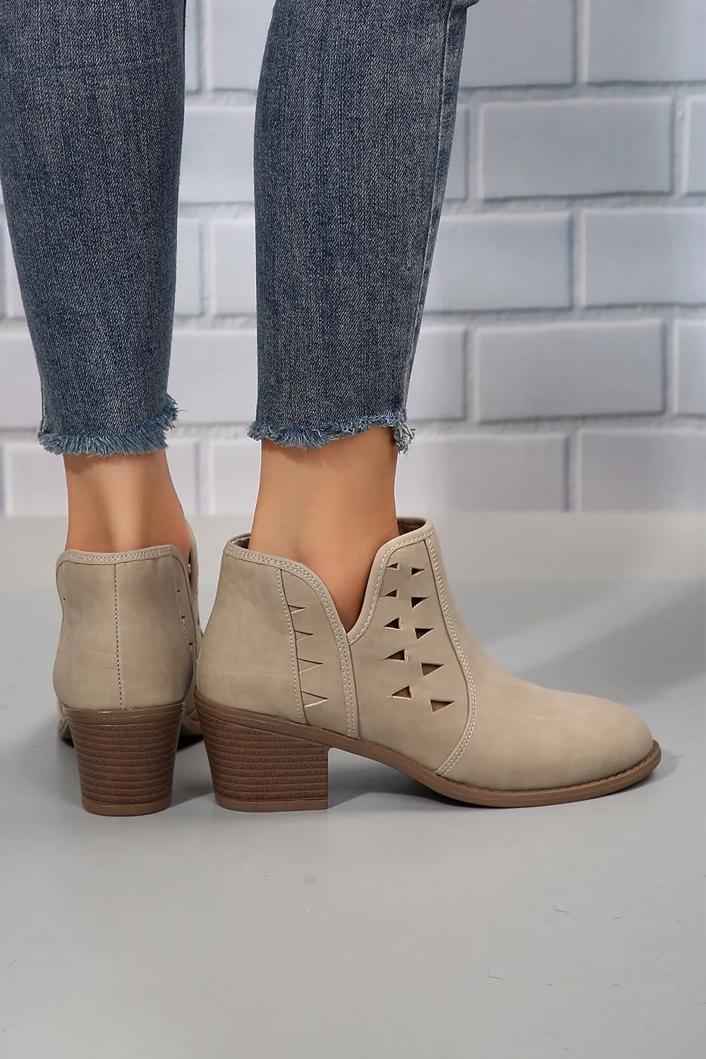 Quinn Cut Out Suede Ankle Boots sold by Threaded Pear product image thumbnail 4
