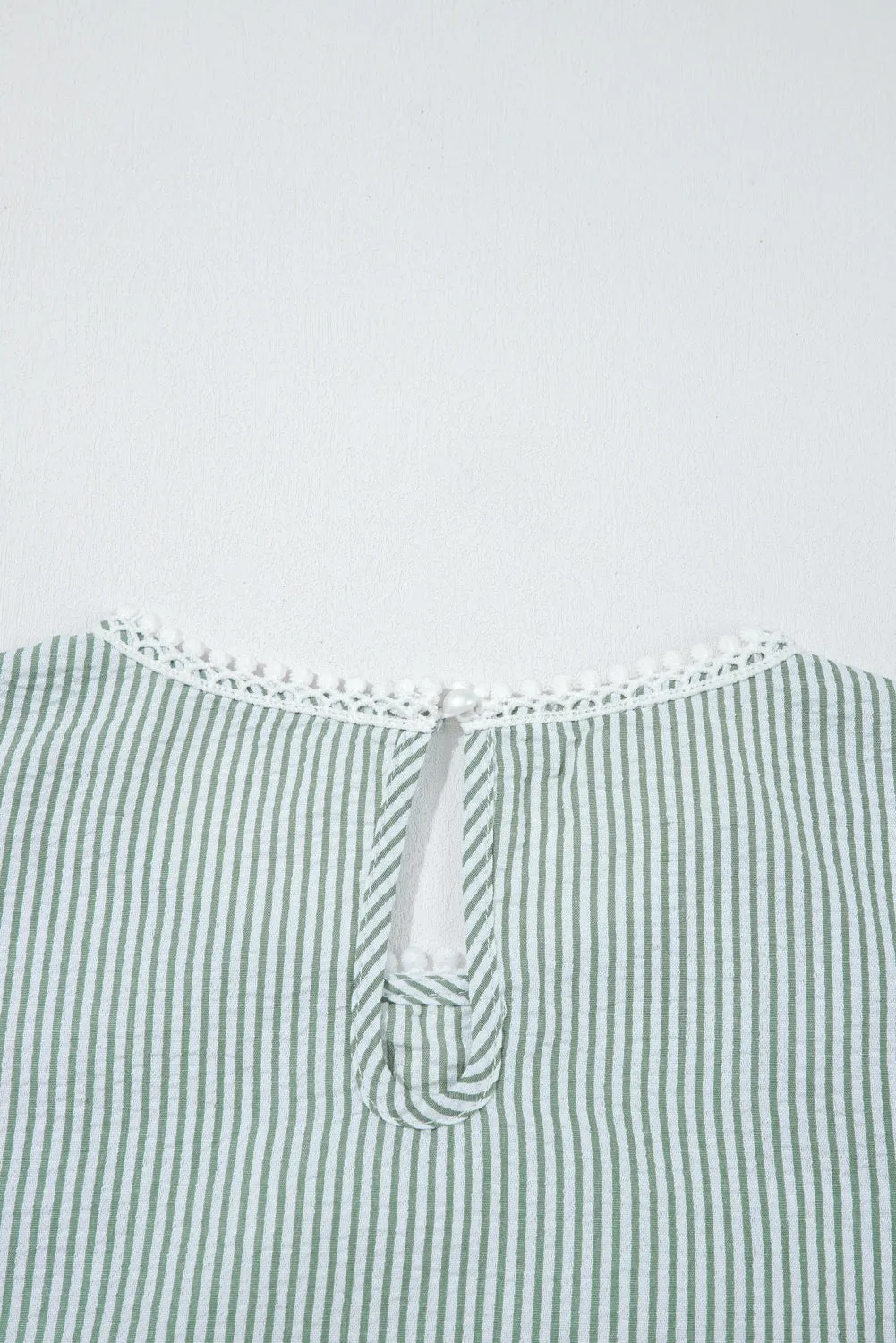 Meredith Stripe Lace Patchwork Crew Neck Tank Top sold by Threaded Pear product image thumbnail 3