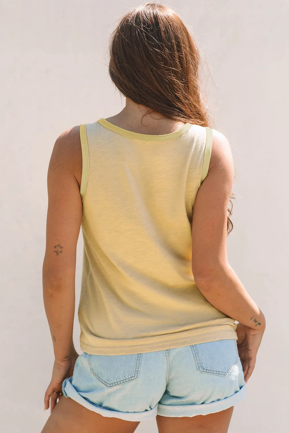 Skyla Metallic Sheen Tank Top sold by Threaded Pear product image thumbnail 2