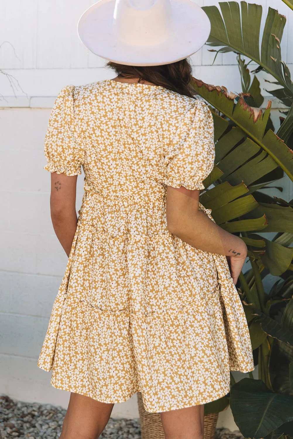 Charleigh Floral Short Sleeve Mini Dress sold by Threaded Pear product image thumbnail 2