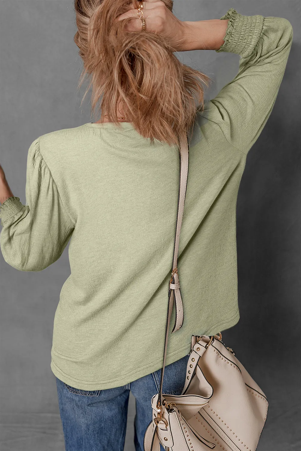 Adelynn Textured Half Sleeve Blouse sold by Threaded Pear product image thumbnail 2