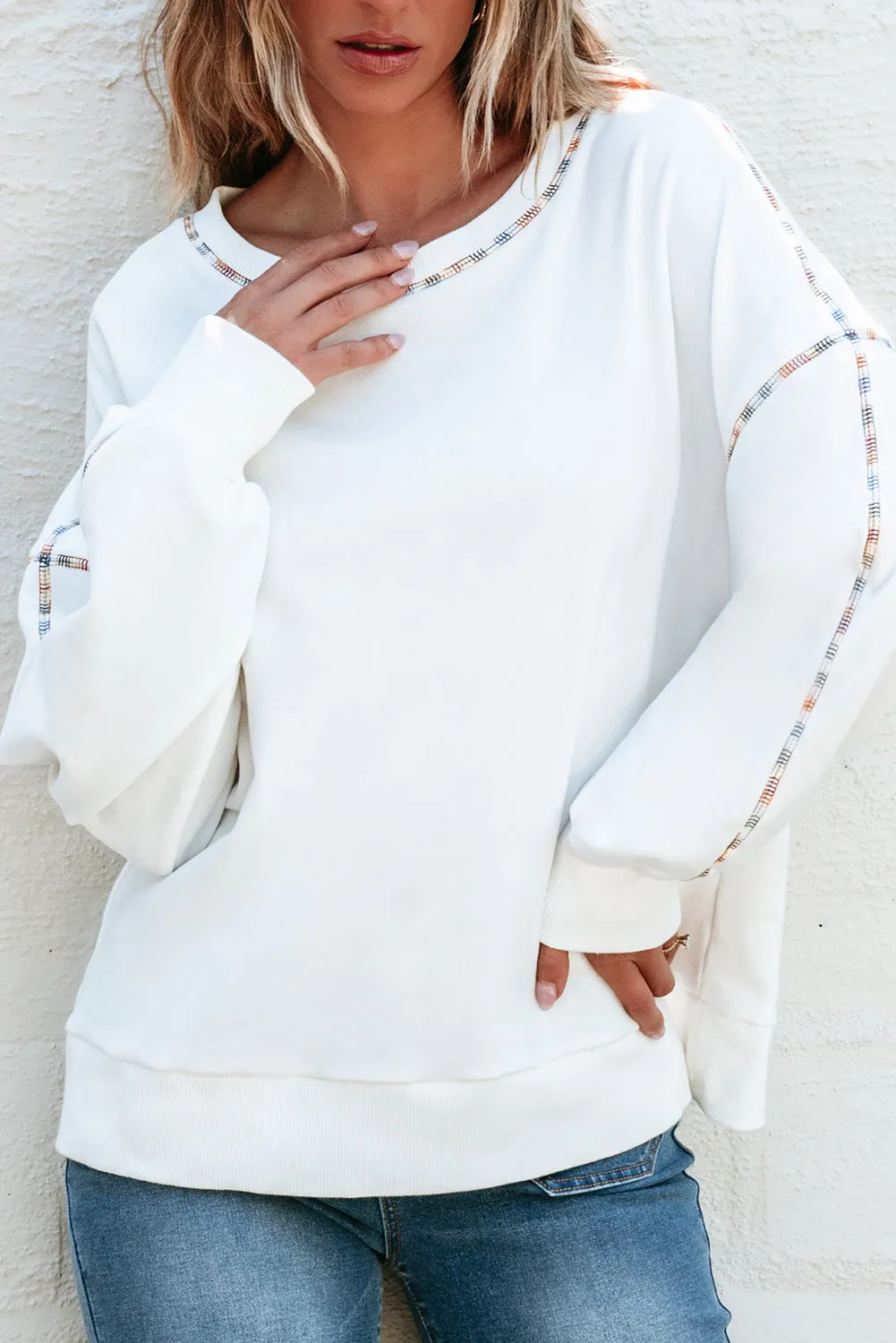 Jordyn Rainbow Pullover Sweatshirt sold by Threaded Pear product image thumbnail 5