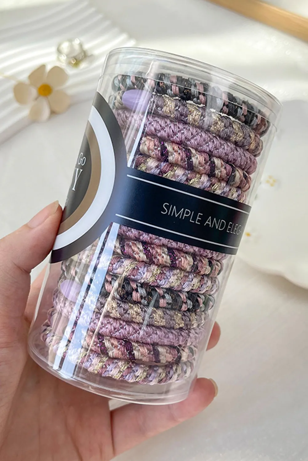 15 pcs Elastic Braided Hair Tie sold by Threaded Pear product image thumbnail 2