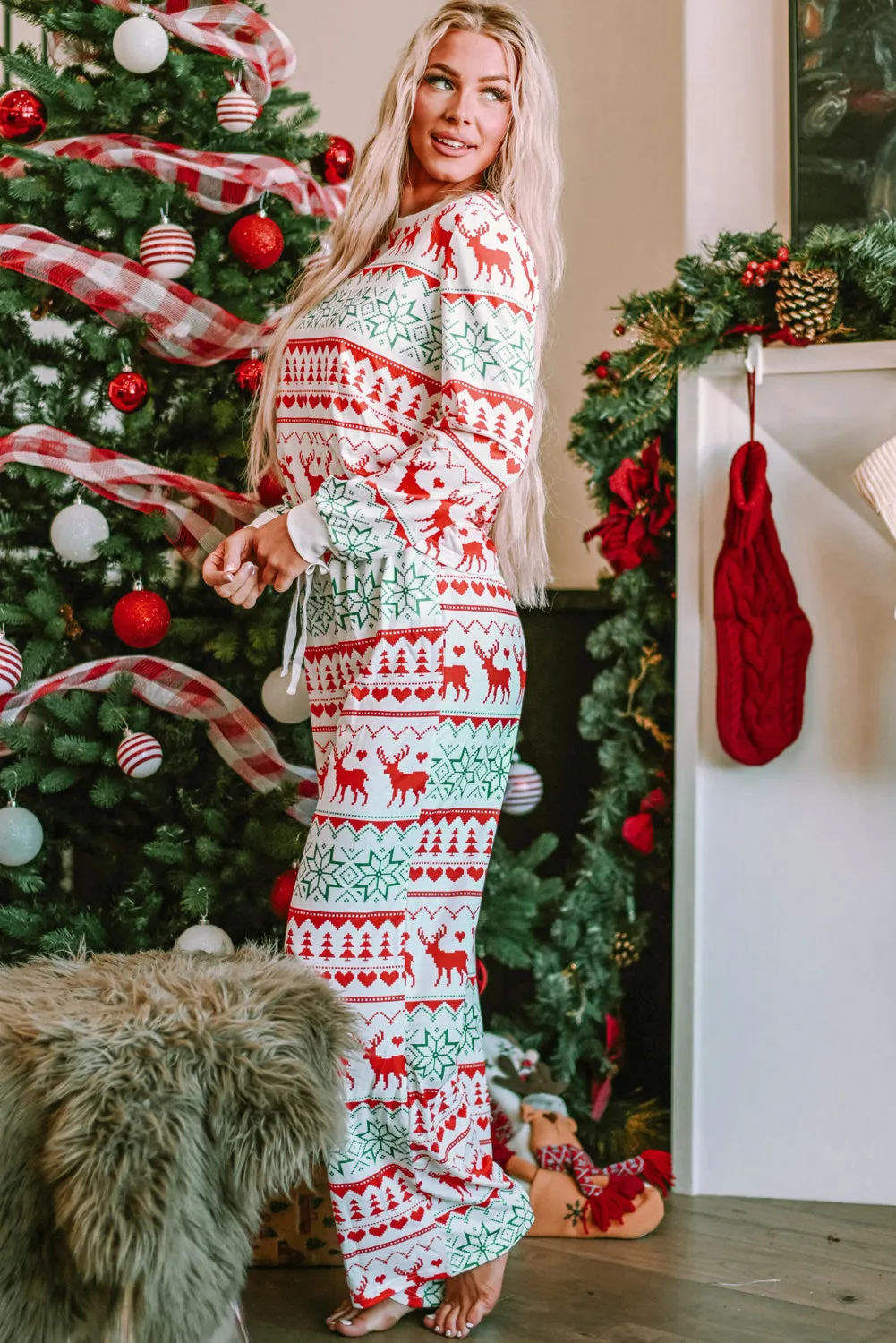 Christmas Pullover and Pants Lounge Set sold by Threaded Pear product image thumbnail 3