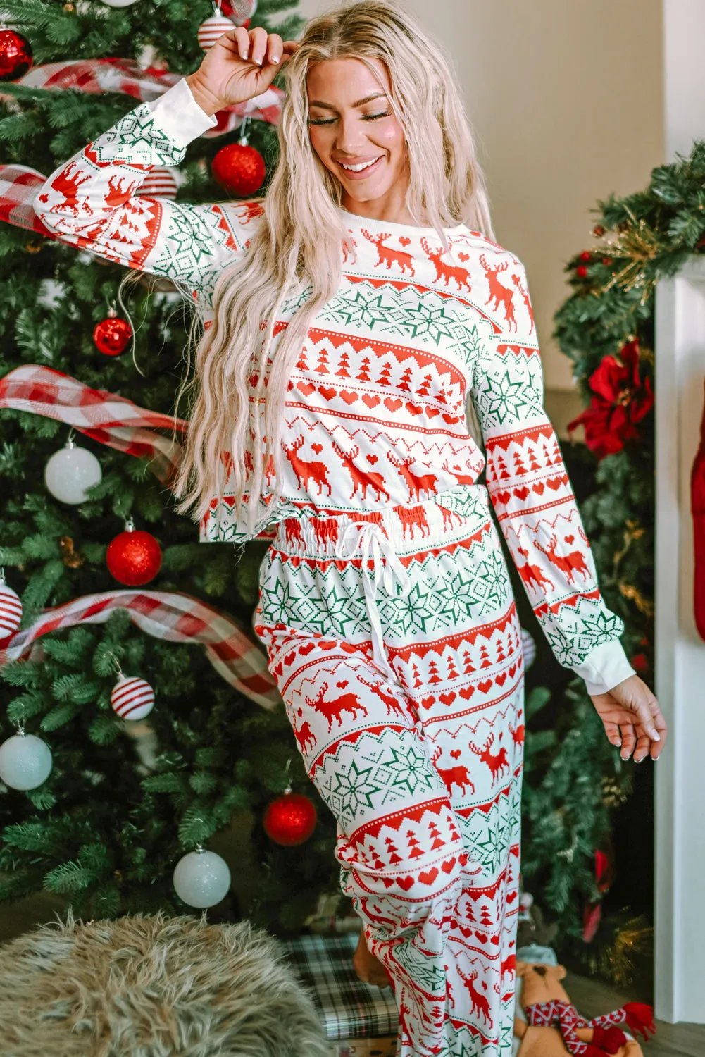Christmas Pullover and Pants Lounge Set sold by Threaded Pear product image thumbnail 4