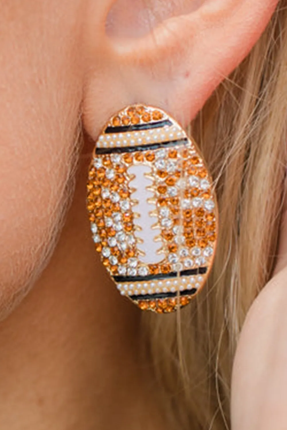 Football Game Day Stud Earrings sold by Threaded Pear product image thumbnail 2
