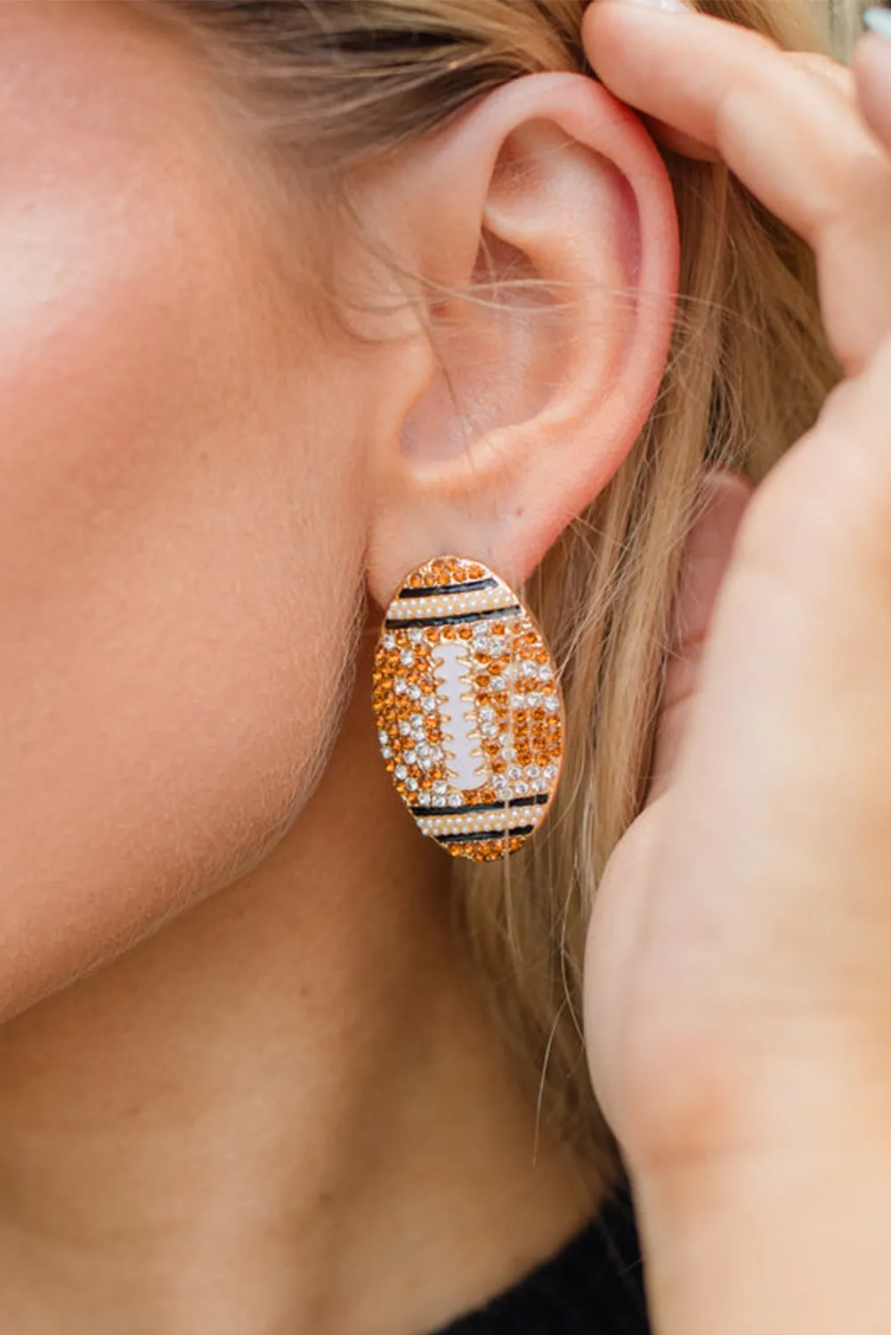 Football Game Day Stud Earrings sold by Threaded Pear