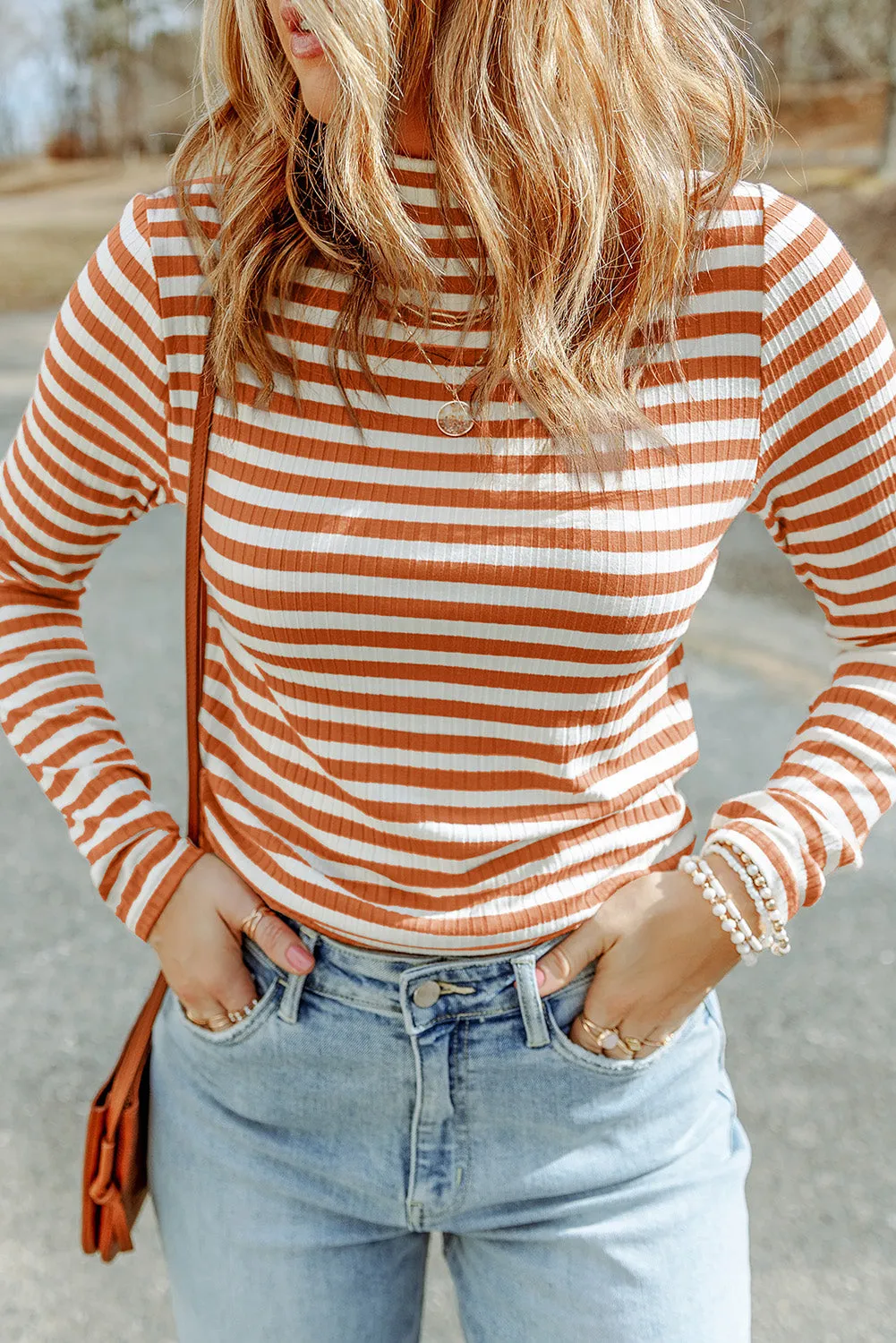 Mia Striped Long Sleeve Top sold by Threaded Pear