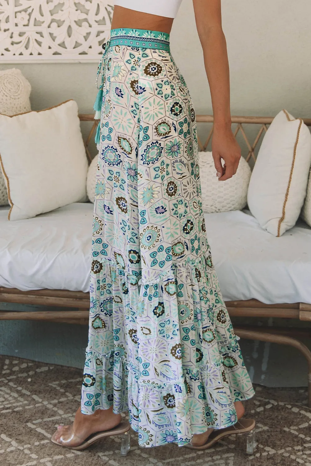 Noemi Floral Print Maxi Skirt sold by Threaded Pear product image thumbnail 3
