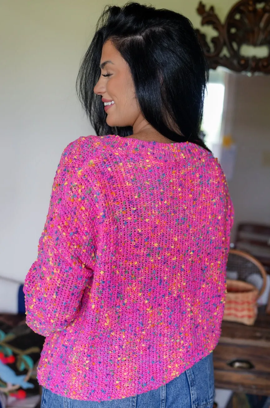 Liana Spots Knitted V Neck Casual Sweater sold by Threaded Pear product image thumbnail 2
