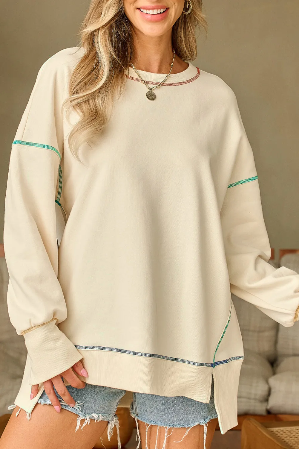 Lexi Baggy Sweatshirt sold by Threaded Pear