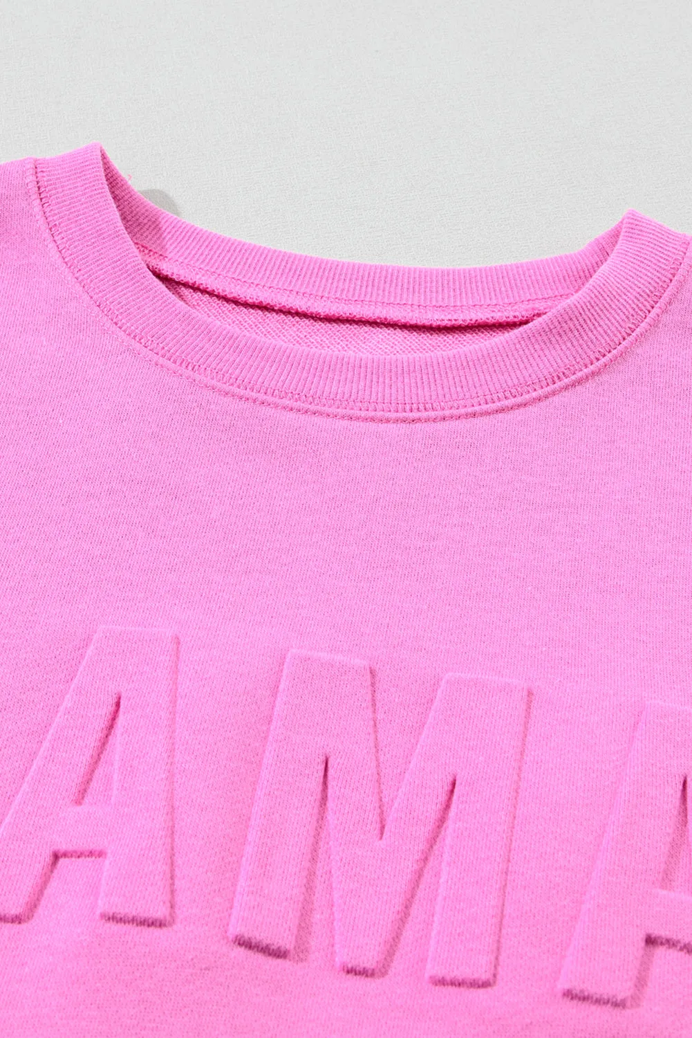 Vera MAMA Letter Embossed Casual Sweatshirt sold by Threaded Pear product image thumbnail 3