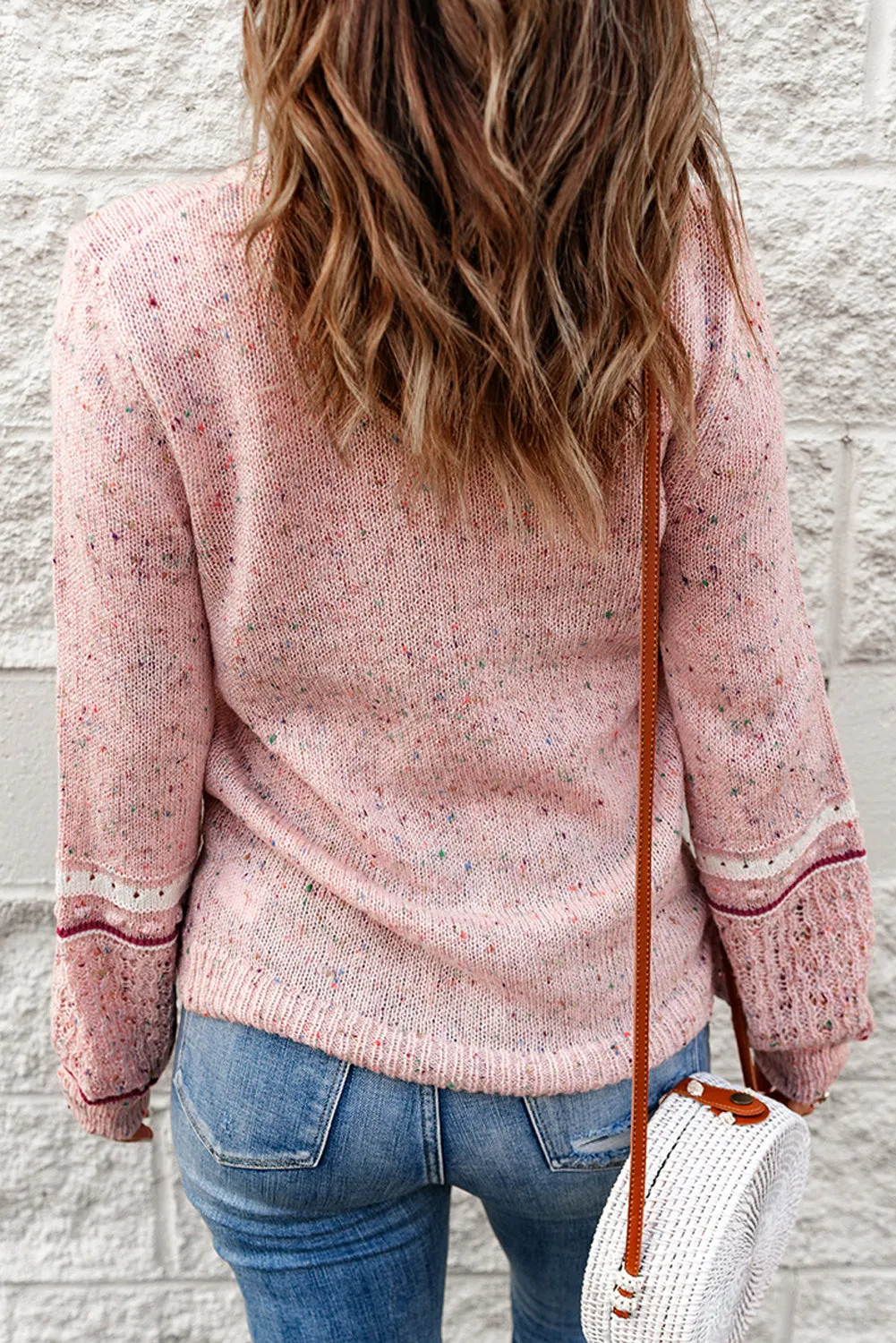 Noelle Detail Patterned Sleeve Sweater sold by Threaded Pear product image thumbnail 2