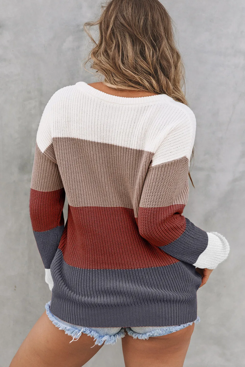 Lainey Knitted O-neck Pullover Sweater sold by Threaded Pear product image thumbnail 2