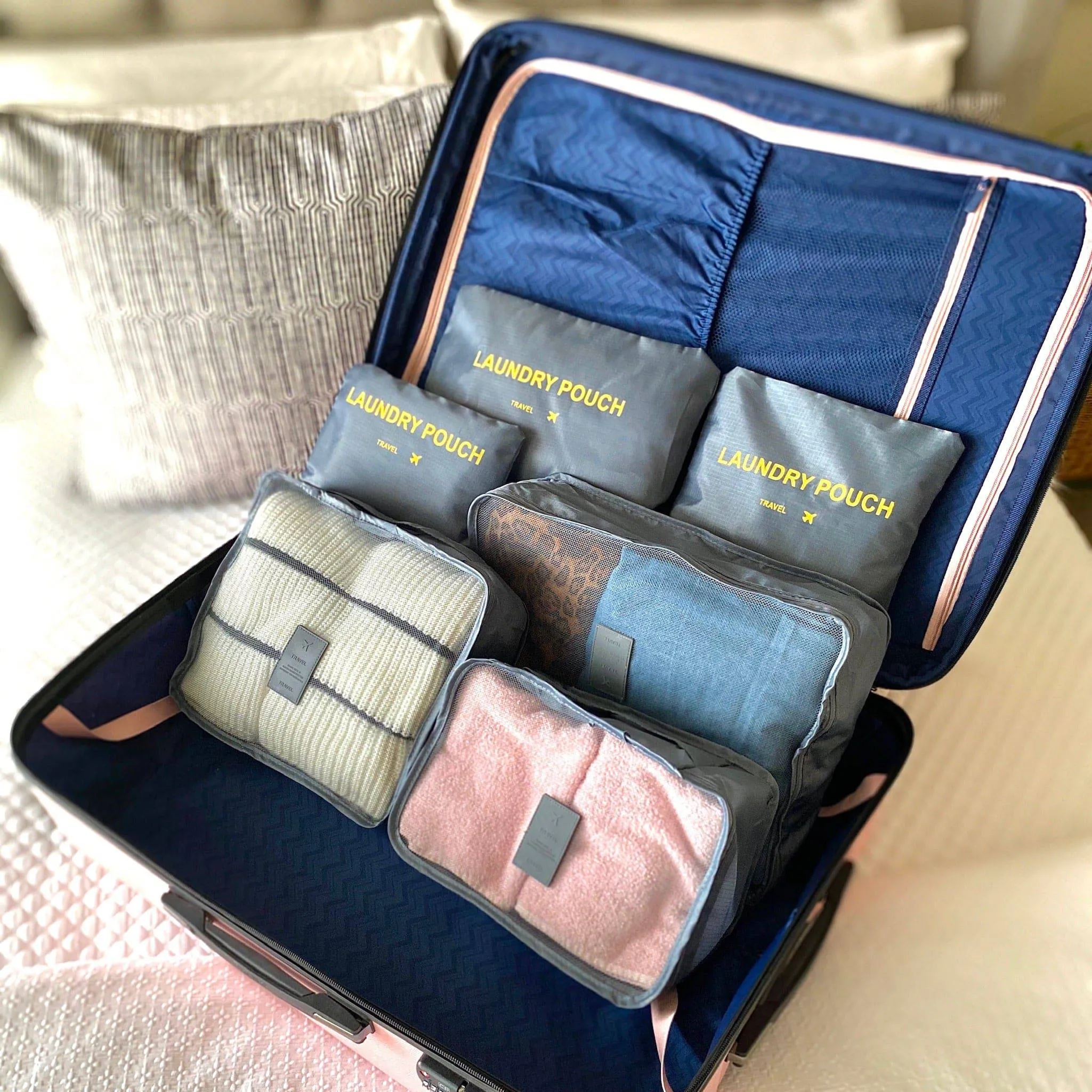 6 Piece Travel Organizer sold by Threaded Pear