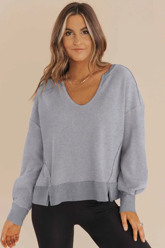 Octavia Drop Shoulder Solid Sweatshirt sold by Threaded Pear