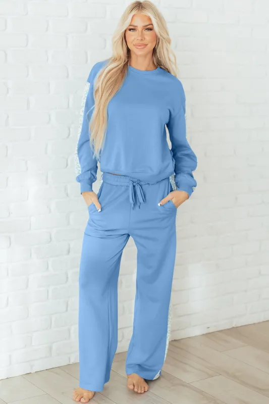 Robin and Sweatpants Lounge Set sold by Threaded Pear