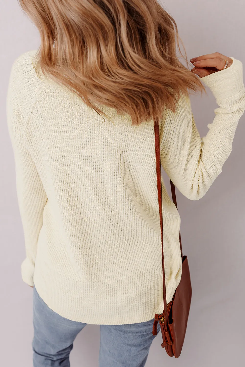 Soleil Knit Half Henley Top sold by Threaded Pear product image thumbnail 2
