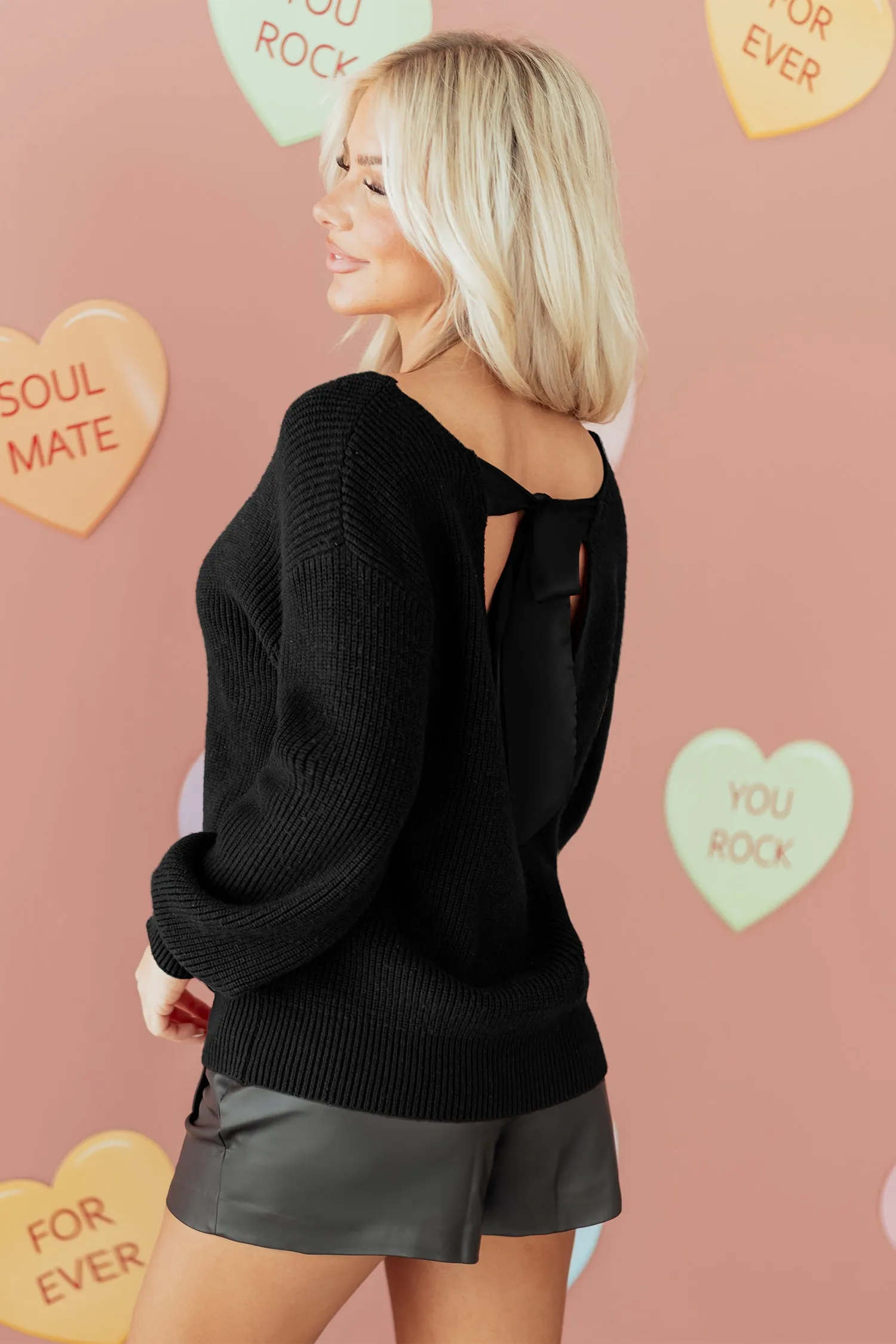 Alianna Backless Drop Shoulder Sweater sold by Threaded Pear product image thumbnail 4