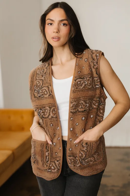 Elaine Western Fashion Vest Jacket made by Threaded Pear