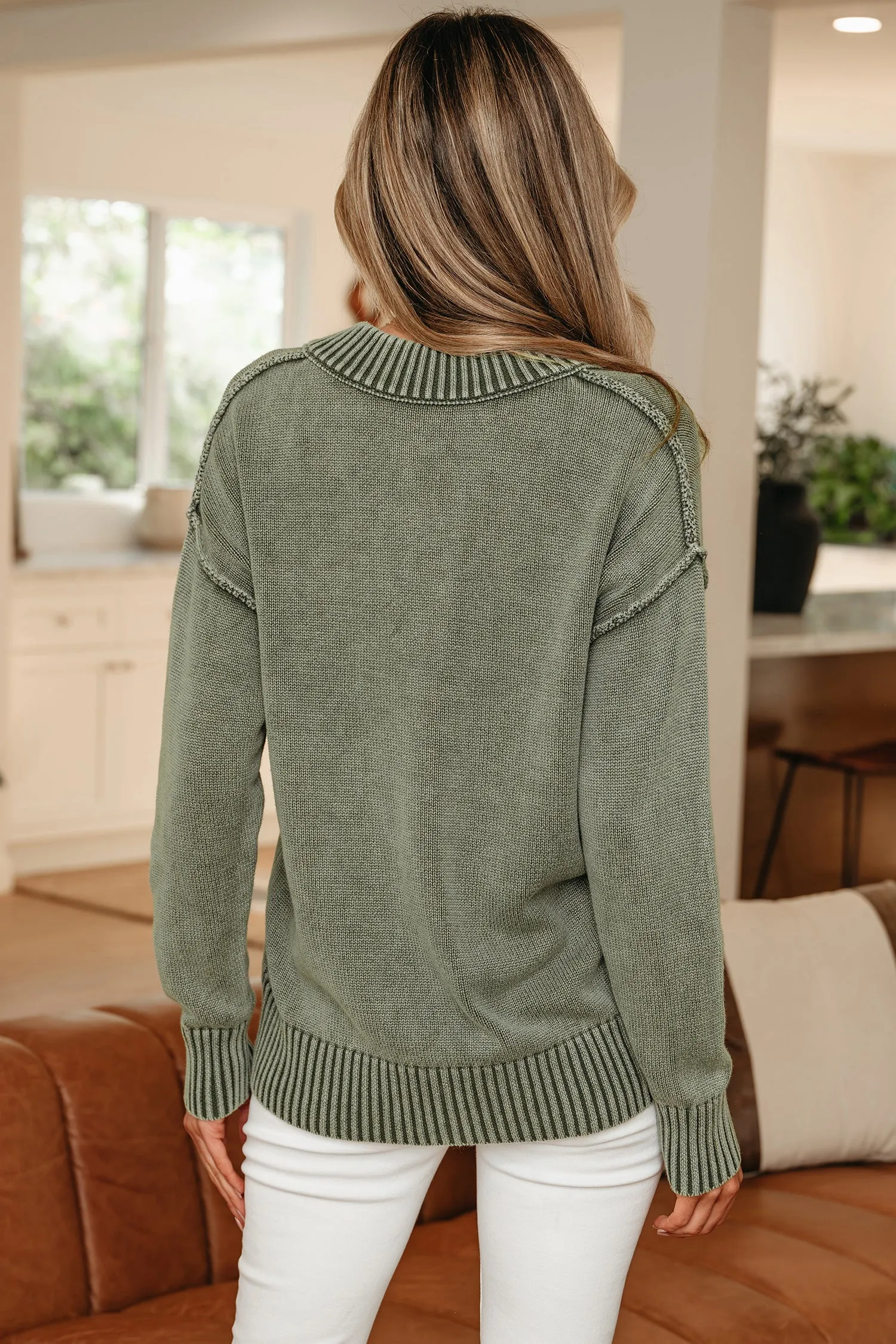 Alma Drop Shoulder Loose Sweater sold by Threaded Pear product image thumbnail 2