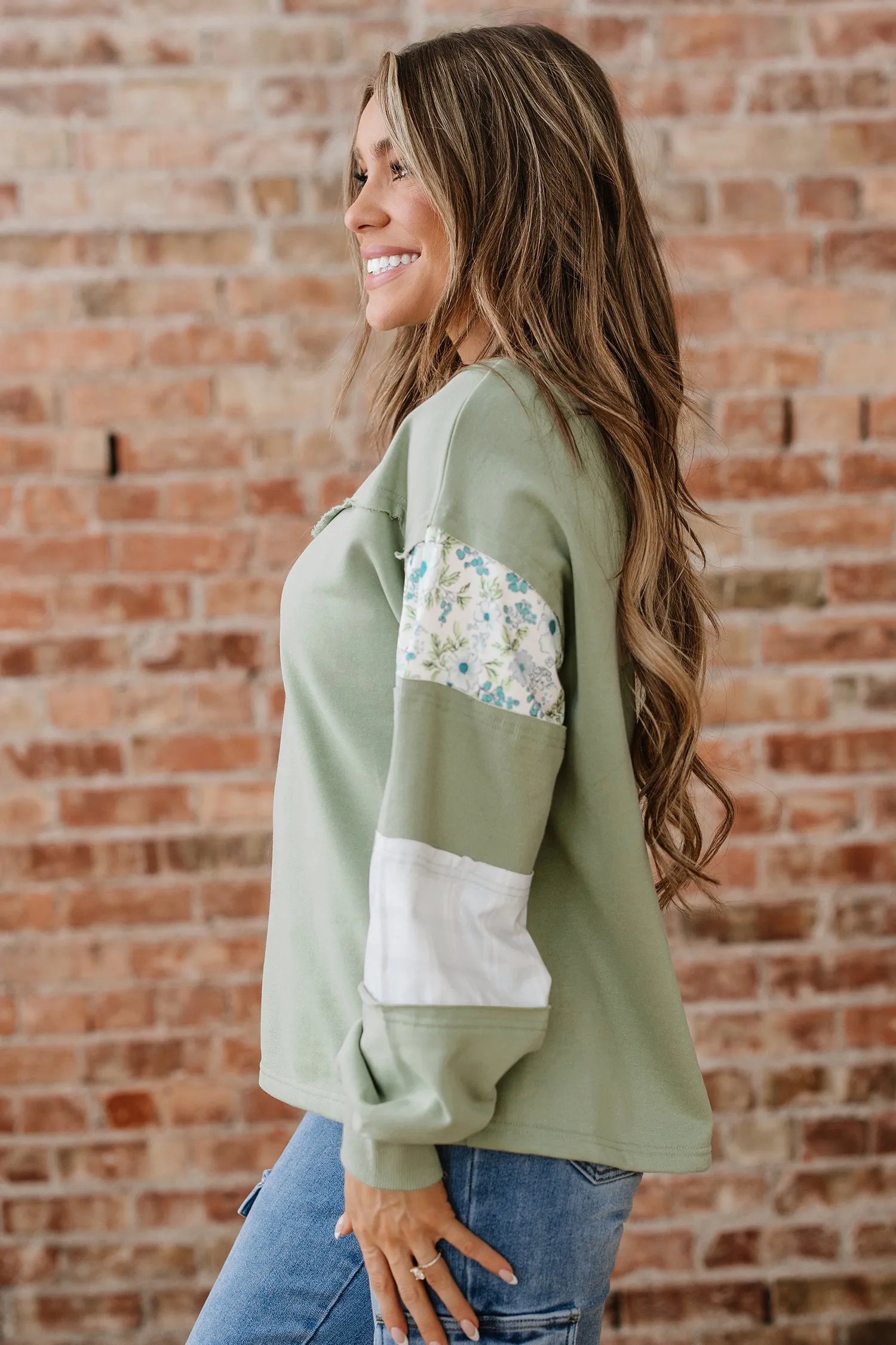 Oaklee Relaxed French Terry Top sold by Threaded Pear product image thumbnail 3