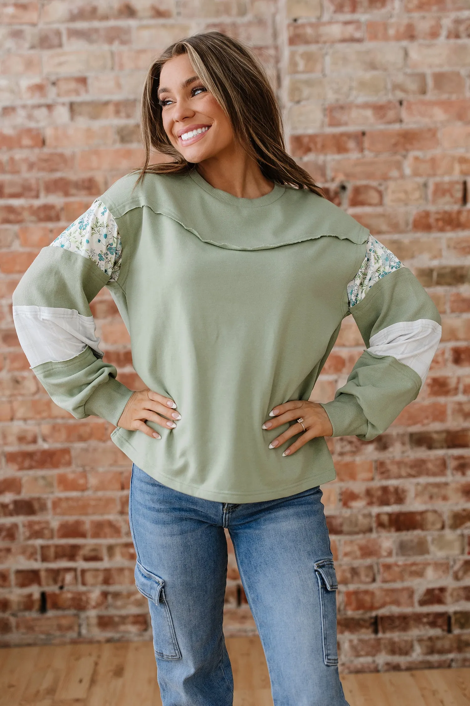 Oaklee Relaxed French Terry Top sold by Threaded Pear product image thumbnail 4