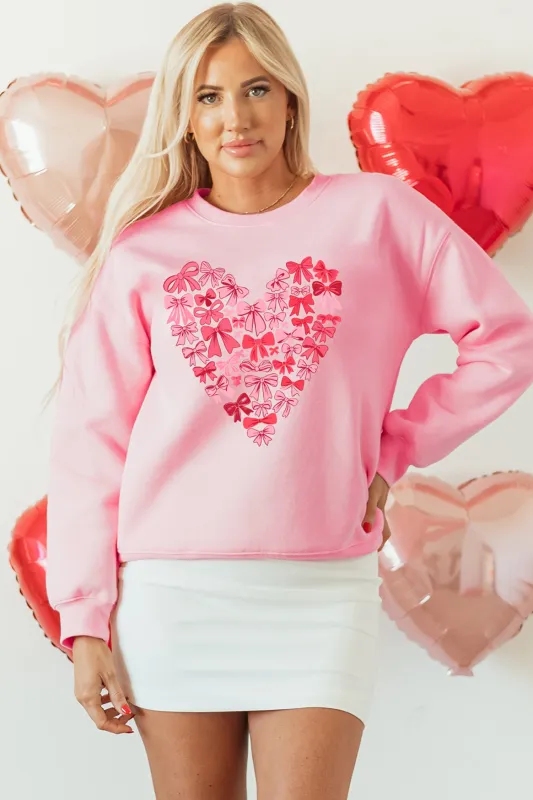 Genevieve Heart Valentines Day Pullover made by Threaded Pear